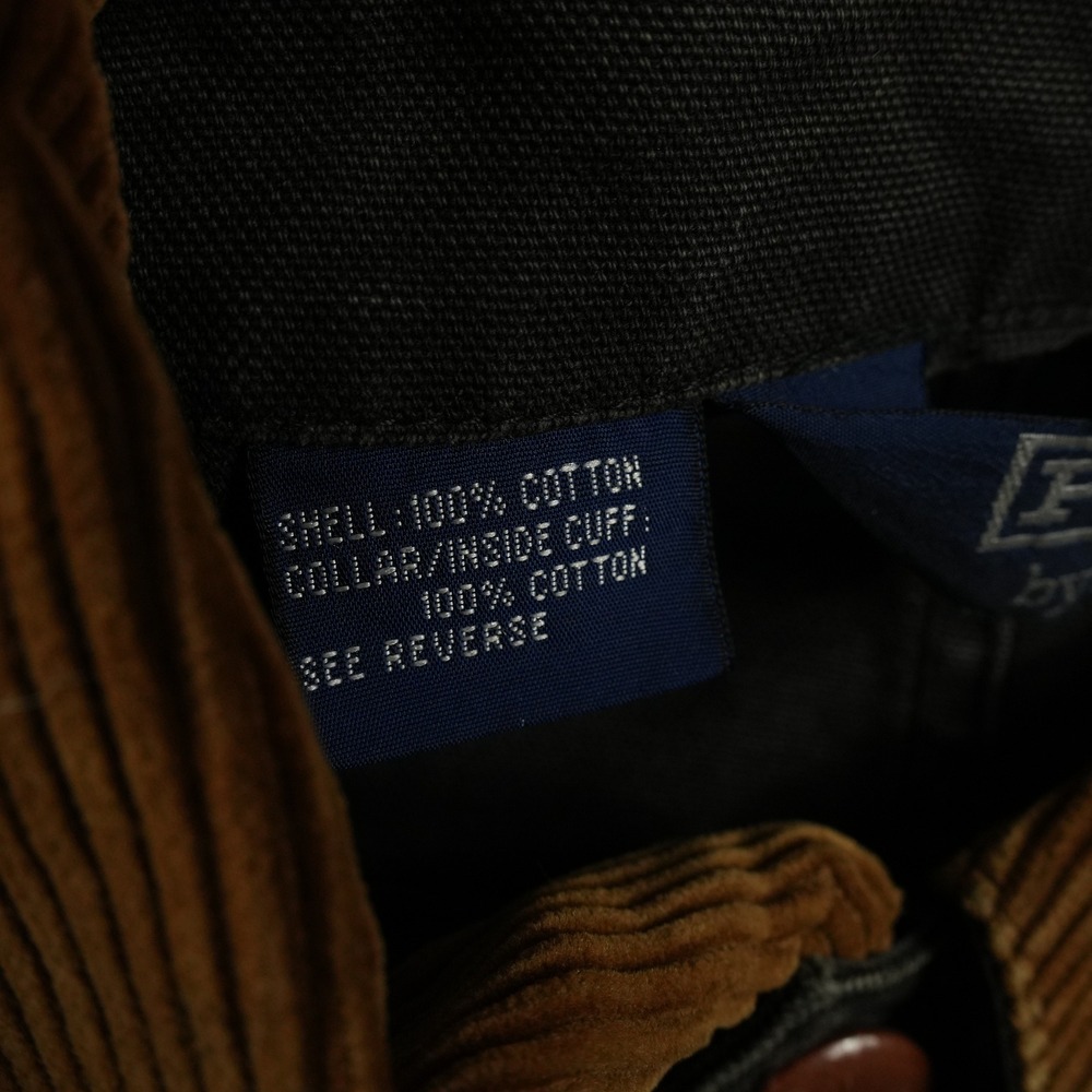 VTG Polo Ralph Lauren Chore Jacket Mens XL Black Canvas Corduroy Trim Utility - Picture 11 of 13